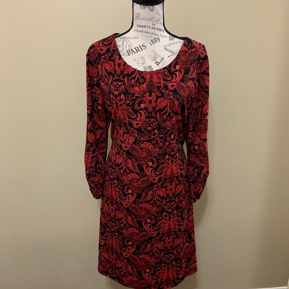 Cato Black & Red Long Sleeve Sweater Dress Large - Picture 1 of 10